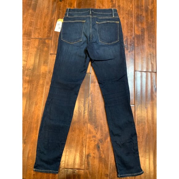 Frame Dark Wash Le High Skinny Blue Denim Jeans, Size 26 - Picture 7 of 8